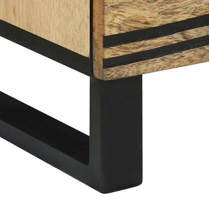 TV Cabinet with Drawer Brown 70 x 33 x 46 cm Solid mango wood