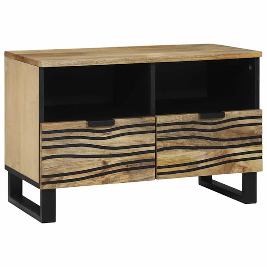 TV Cabinet with Drawer Brown 70 x 33 x 46 cm Solid mango wood