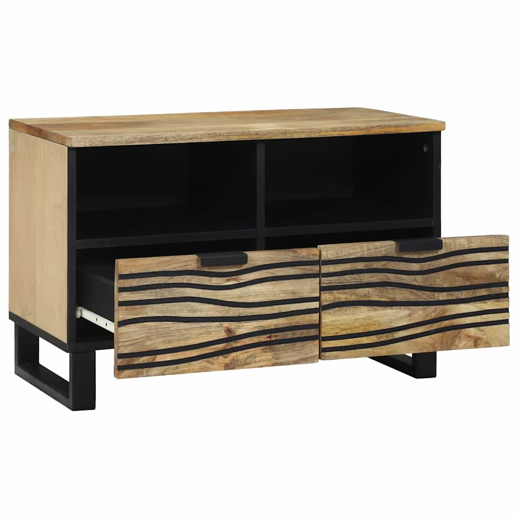 TV Cabinet with Drawer Brown 70 x 33 x 46 cm Solid mango wood