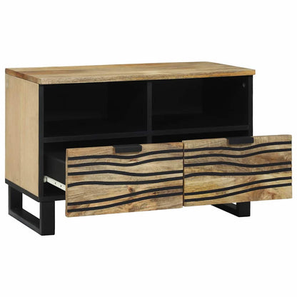 TV Cabinet with Drawer Brown 70 x 33 x 46 cm Solid mango wood