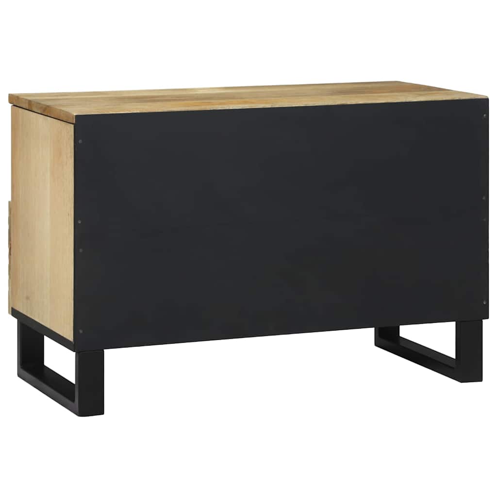 TV Cabinet with Drawer Brown 70 x 33 x 46 cm Solid mango wood