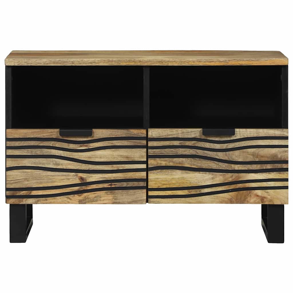 TV Cabinet with Drawer Brown 70 x 33 x 46 cm Solid mango wood