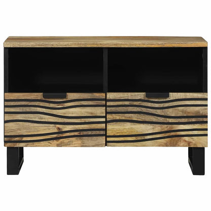TV Cabinet with Drawer Brown 70 x 33 x 46 cm Solid mango wood