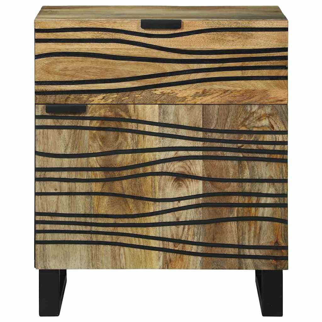 Bedside Cabinet Brown 50 x 33 x 60 cm Solid mango wood