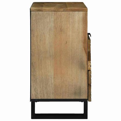 Bedside Cabinet Brown 50 x 33 x 60 cm Solid mango wood