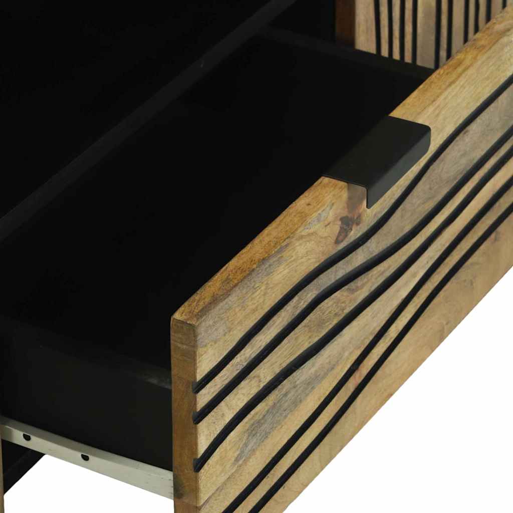 TV Cabinet with Drawer Brown 105 x 33 x 46 cm Solid mango wood