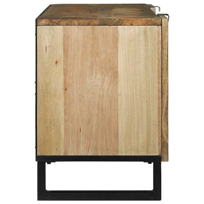 TV Cabinet with Drawer Brown 105 x 33 x 46 cm Solid mango wood