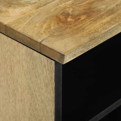 Media Storage Cabinet Brown 80 x 33.5 x 46 cm Solid mango wood