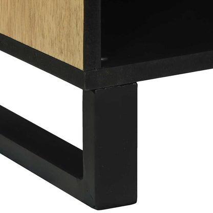 Media Storage Cabinet Brown 80 x 33.5 x 46 cm Solid mango wood