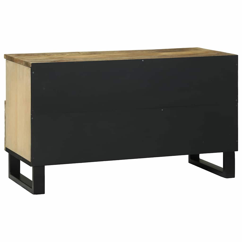 Media Storage Cabinet Brown 80 x 33.5 x 46 cm Solid mango wood