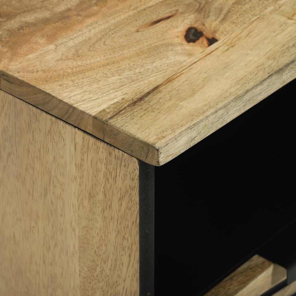 TV Cabinet with Drawer Brown 100 x 33 x 46 cm Solid mango wood