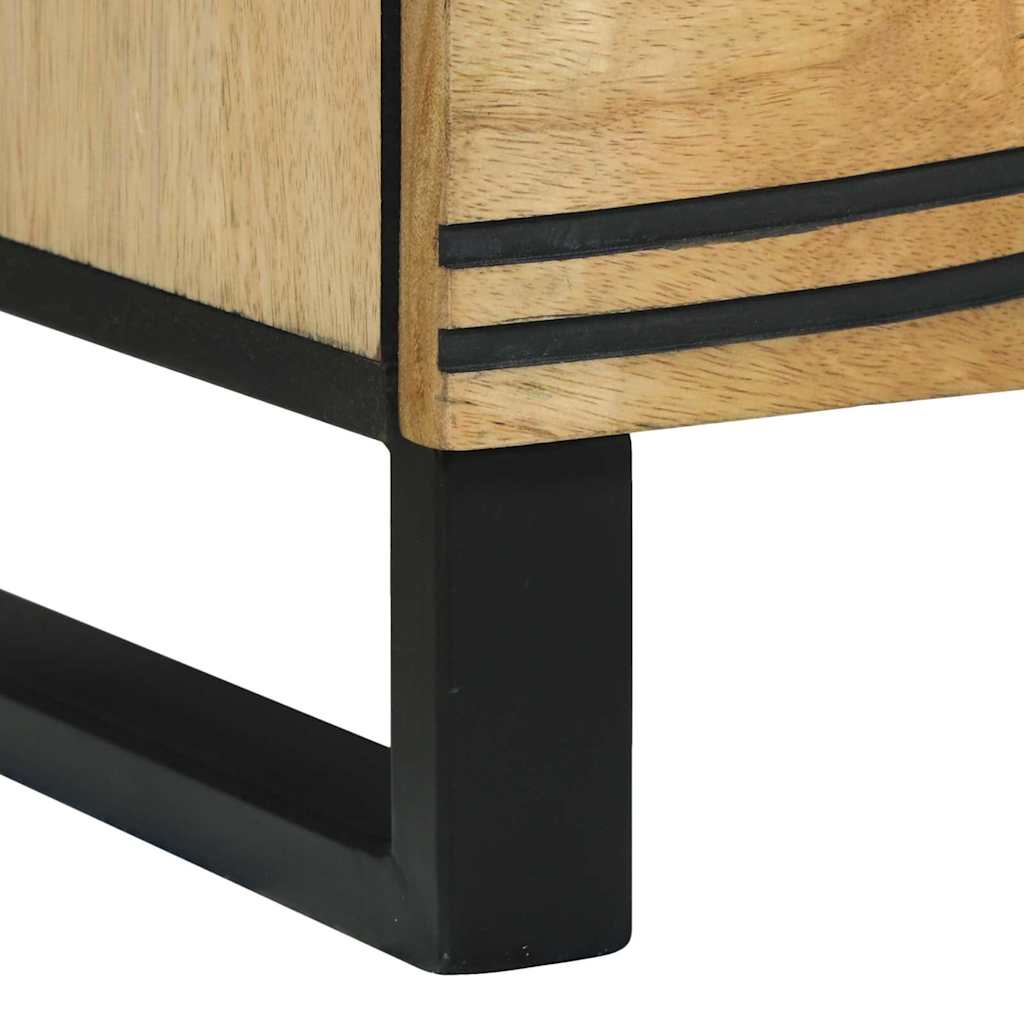 TV Cabinet with Drawer Brown 100 x 33 x 46 cm Solid mango wood
