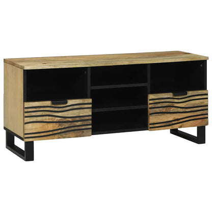 TV Cabinet with Drawer Brown 100 x 33 x 46 cm Solid mango wood