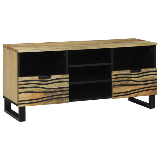 TV Cabinet with Drawer Brown 100 x 33 x 46 cm Solid mango wood