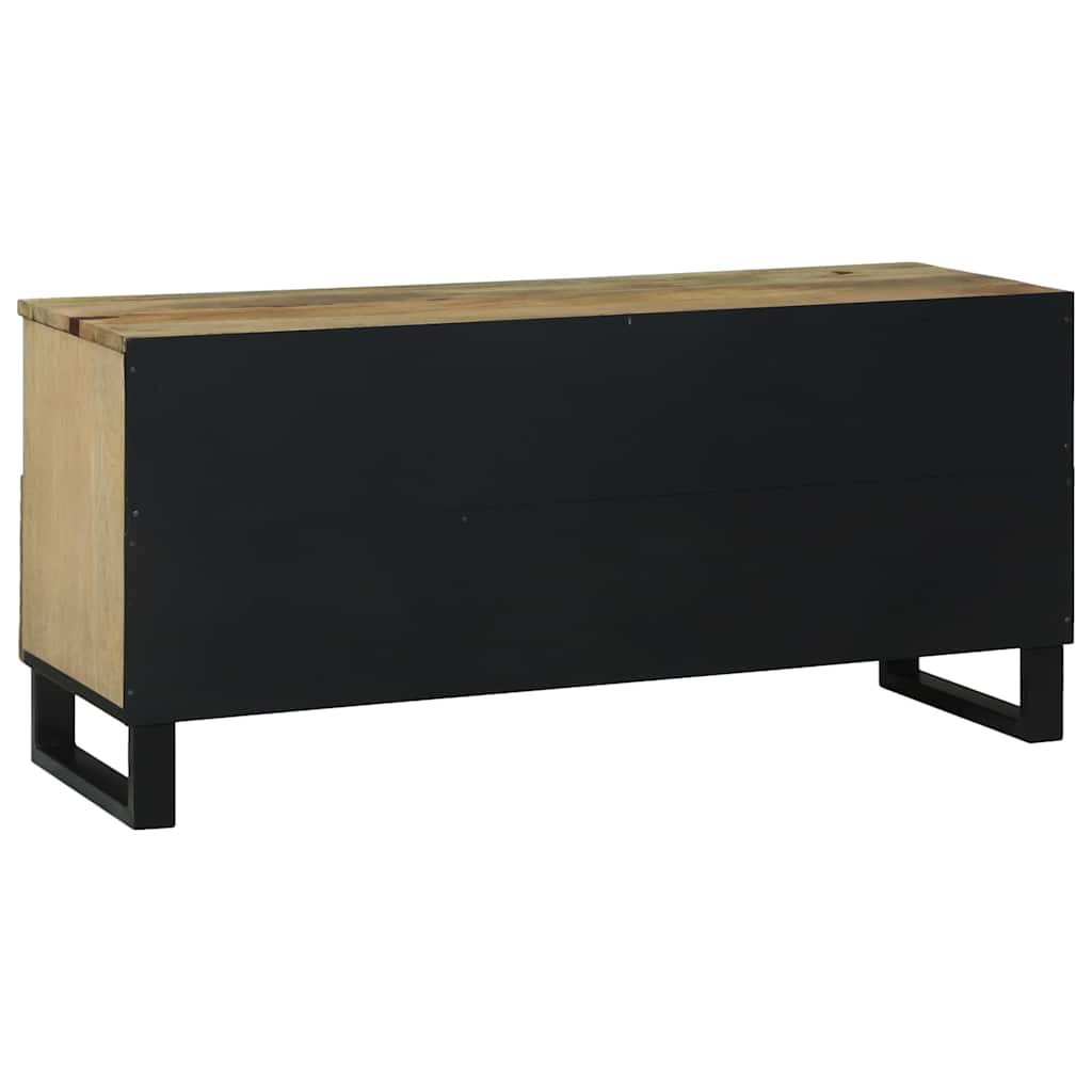 TV Cabinet with Drawer Brown 100 x 33 x 46 cm Solid mango wood