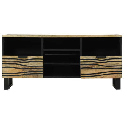 TV Cabinet with Drawer Brown 100 x 33 x 46 cm Solid mango wood