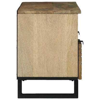 TV Cabinet with Drawer Brown 100 x 33 x 46 cm Solid mango wood