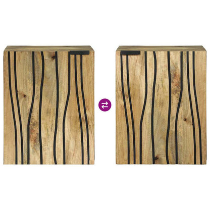 Sink Cabinet Brown and Black 38 x 33.5 x 48 cm Engineered wood