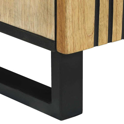 Bathroom Cabinet with Shelf Brown and Black 38 x 33.5 x 58 cm