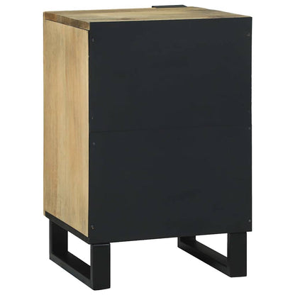 Bathroom Cabinet with Shelf Brown and Black 38 x 33.5 x 58 cm