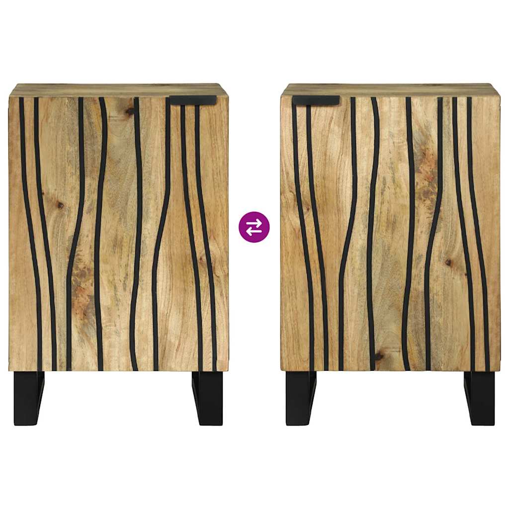 Bathroom Cabinet with Shelf Brown and Black 38 x 33.5 x 58 cm