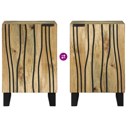 Bathroom Cabinet with Shelf Brown and Black 38 x 33.5 x 58 cm
