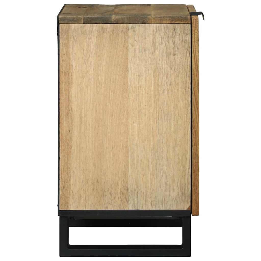 Bathroom Cabinet with Shelf Brown and Black 38 x 33.5 x 58 cm