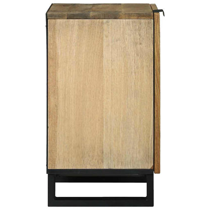 Bathroom Cabinet with Shelf Brown and Black 38 x 33.5 x 58 cm