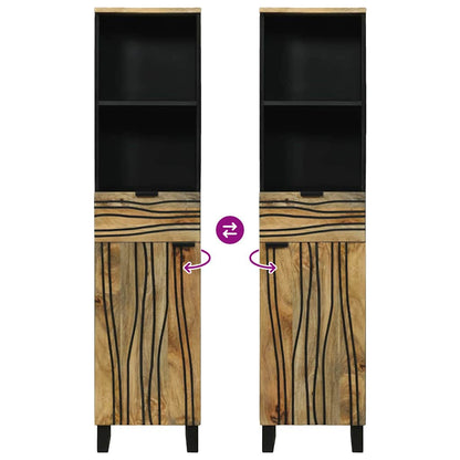 Bathroom Cabinet Brown 38 x 33 x 160 cm Solid Mango wood