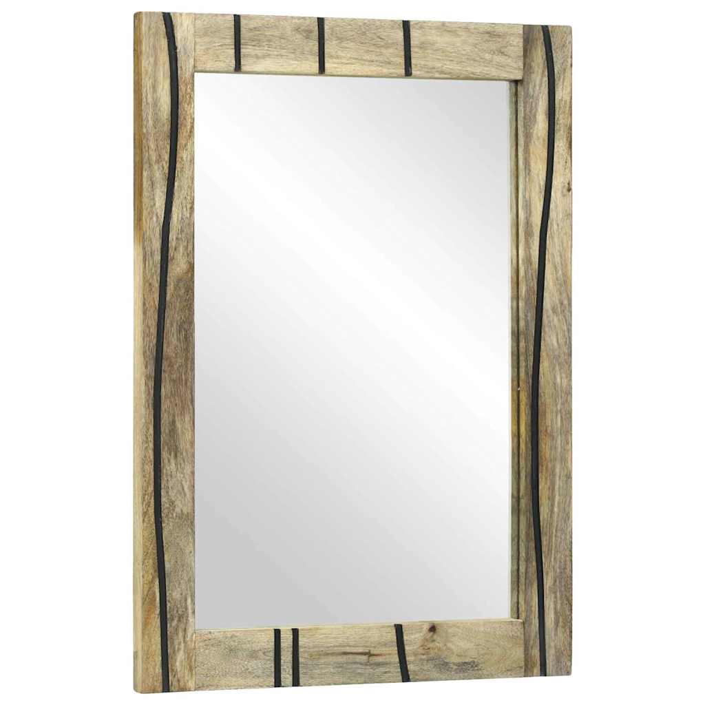 Bathroom Mirror with Mirror Brown 50 x 2.5 x 70 cm