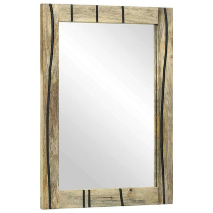 Bathroom Mirror with Mirror Brown 50 x 2.5 x 70 cm