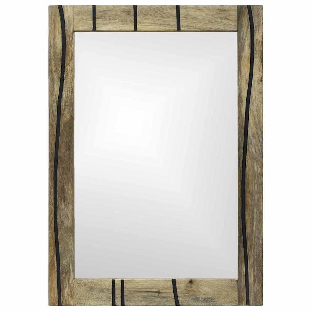 Bathroom Mirror with Mirror Brown 50 x 2.5 x 70 cm