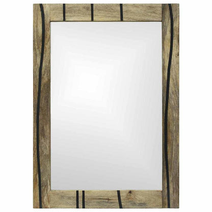 Bathroom Mirror with Mirror Brown 50 x 2.5 x 70 cm