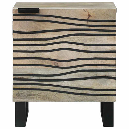 Bedside Tables 2 pcs Natural 40 x 33 x 46 cm Solid mango wood