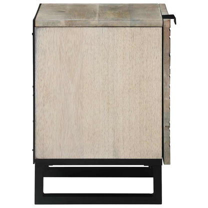 Bedside Tables 2 pcs Natural 40 x 33 x 46 cm Solid mango wood