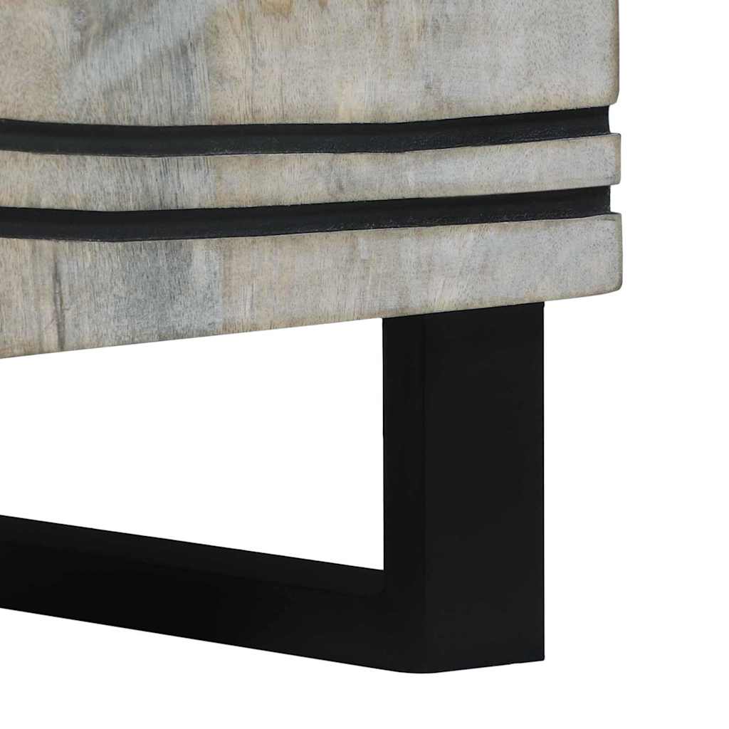 Bedside Cabinet with Drawer White and black 50 x 33 x 60 cm