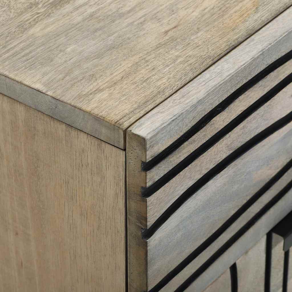 Bedside Cabinet with Drawer White and black 50 x 33 x 60 cm