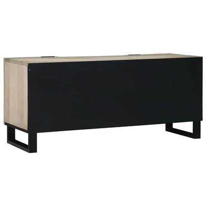 Media Storage Cabinets & Racks White and Black 105 x 33 x 46 cm