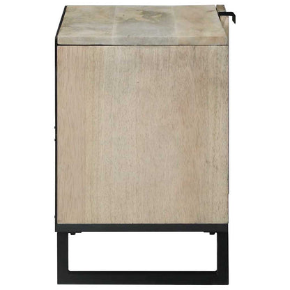 Media Storage Cabinets & Racks White and Black 80 x 33 x 46 cm