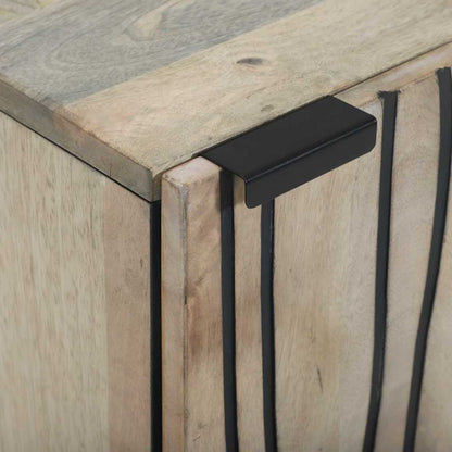 Sink cabinet with Shelf Brown and Black 38 x 33.5 x 48 cm