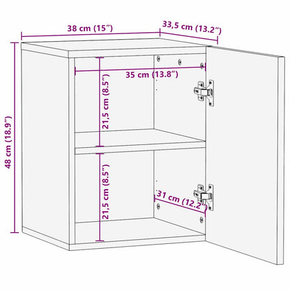Bathroom Sink Cabinet White 38 x 33.5 x 48 cm Engineered wood