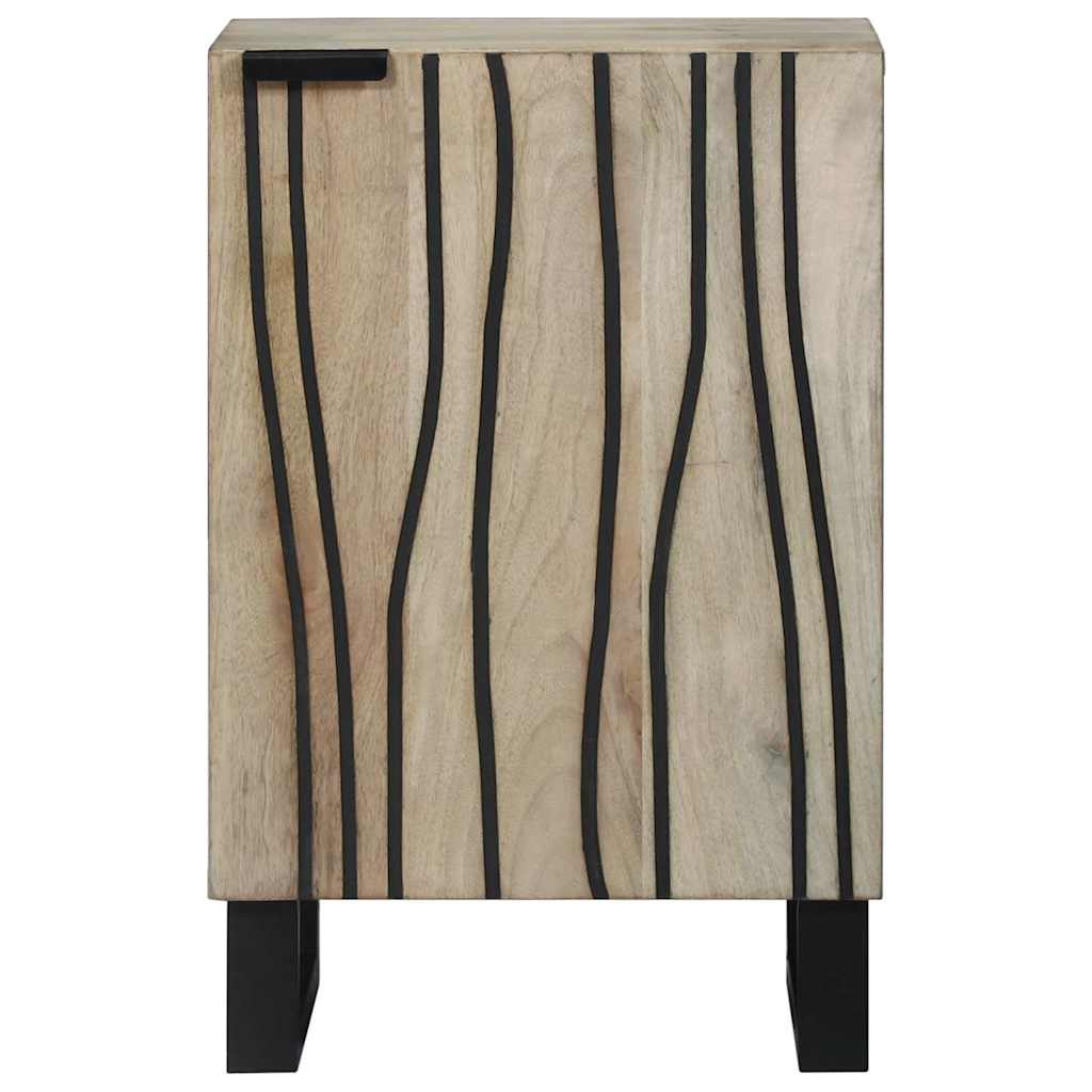 Bathroom Cabinet with Shelf Brown and Black 38 x 33.5 x 58 cm