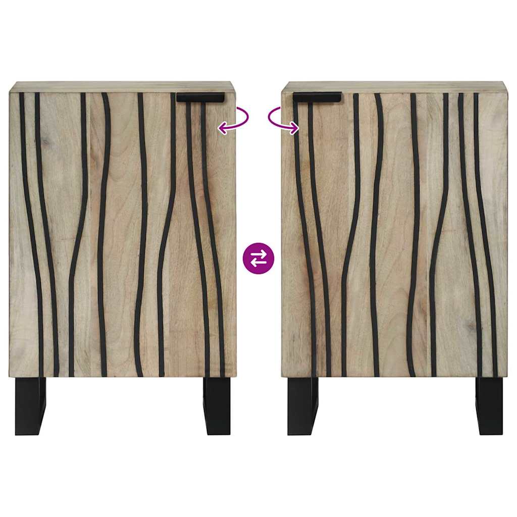 Bathroom Cabinet with Shelf Brown and Black 38 x 33.5 x 58 cm