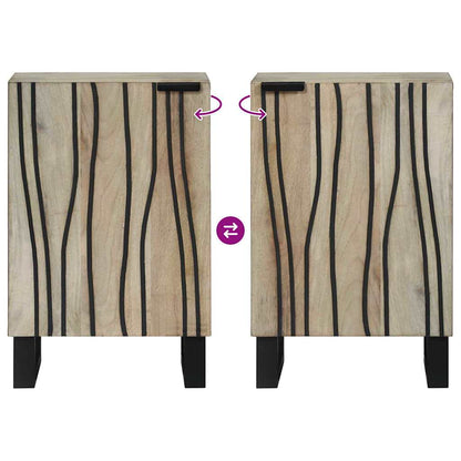 Bathroom Cabinet with Shelf Brown and Black 38 x 33.5 x 58 cm