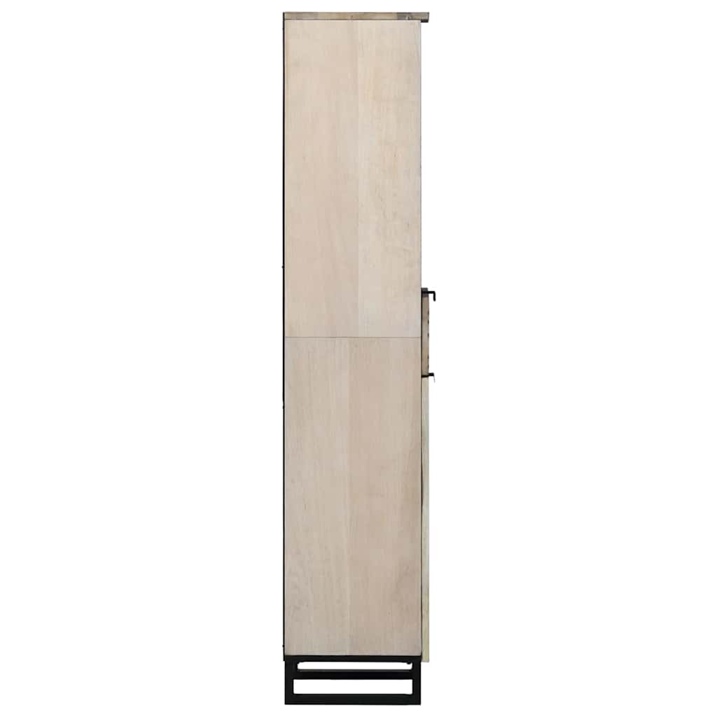 Bathroom Cabinet with Shelf Brown and Black 38 x 33 x 160 cm