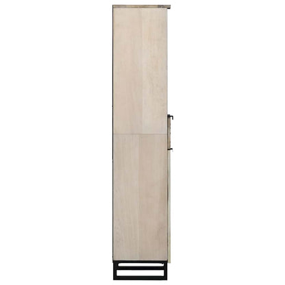 Bathroom Cabinet with Shelf Brown and Black 38 x 33 x 160 cm