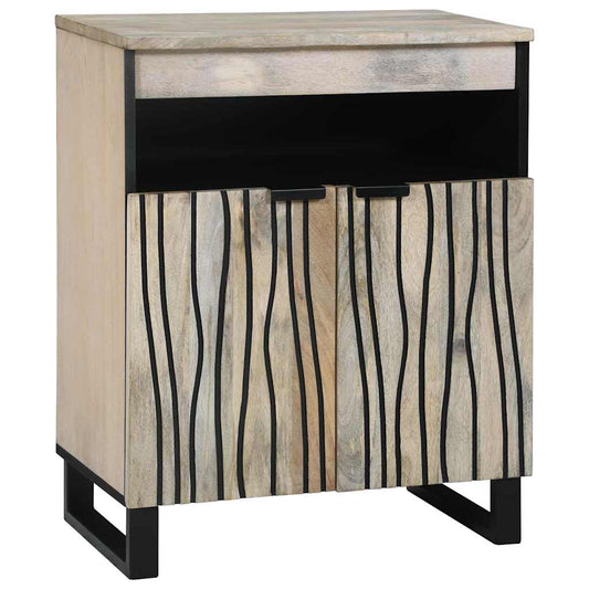 Media Storage Cabinets & Racks White and Black 60 x 33 x 75 cm