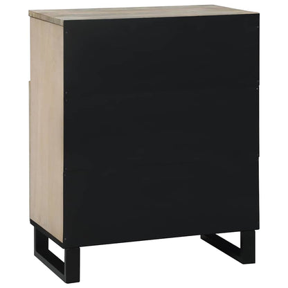 Media Storage Cabinets & Racks White and Black 60 x 33 x 75 cm