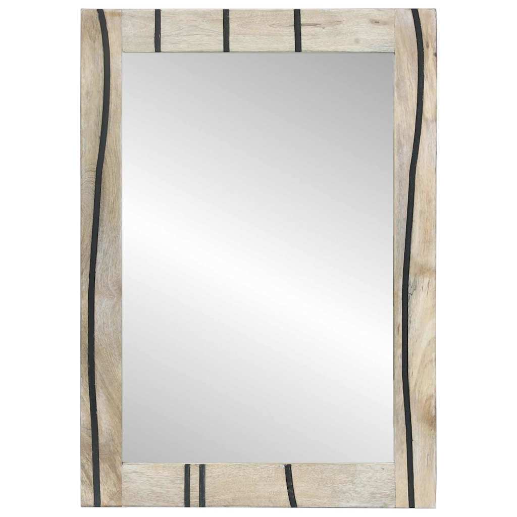 Bathroom Mirror with Mirror Brown 50 x 2.5 x 70 cm