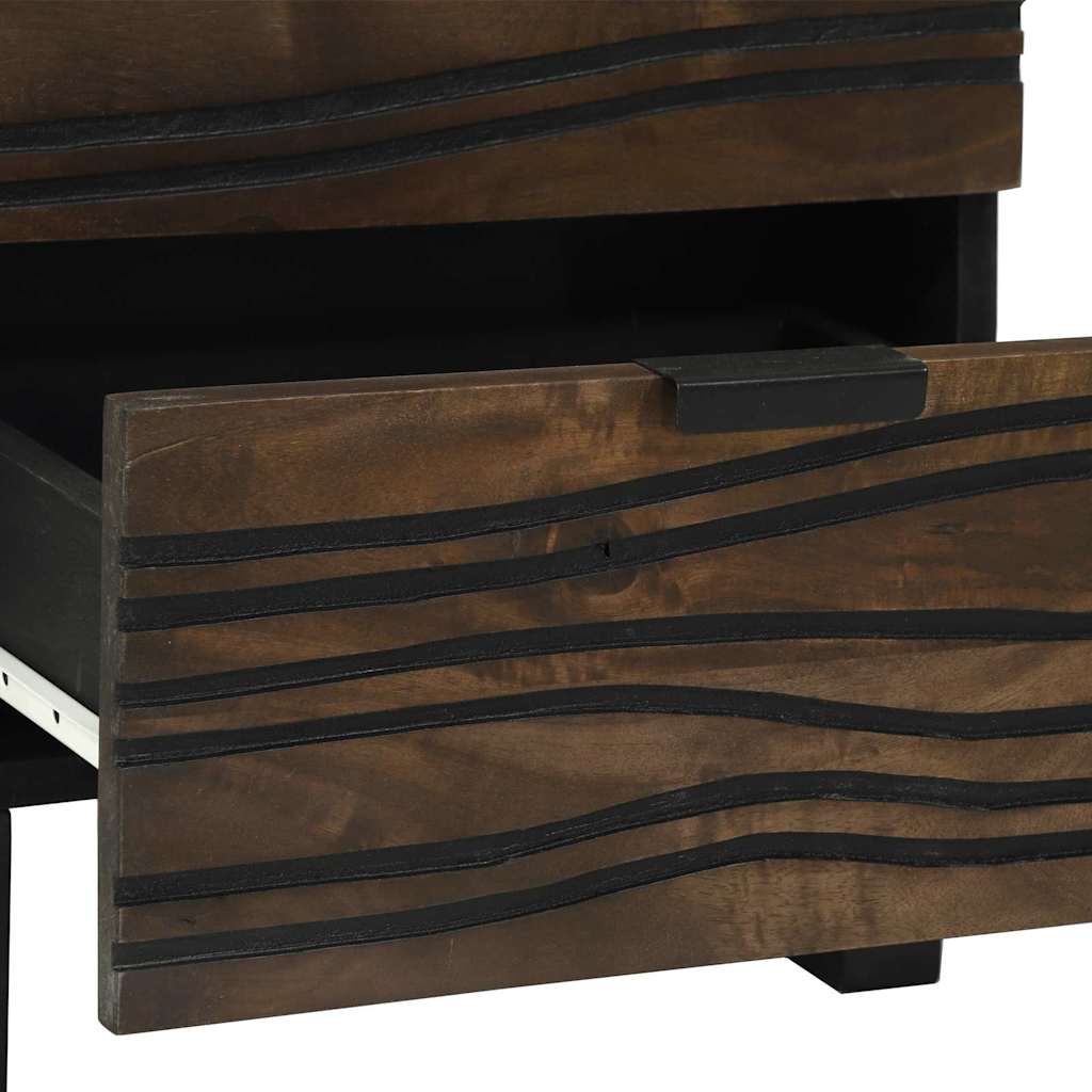 Bedside Cabinet Walnut 40 x 33 x 46 cm Solid mango wood